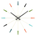 NeXtime Plug Inn oversized designer metal wall clock, unique home decor #color_multicolor