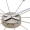 Silent Wall clock - Vintage - 58cm - Stainless Steel - 'Plug Inn'