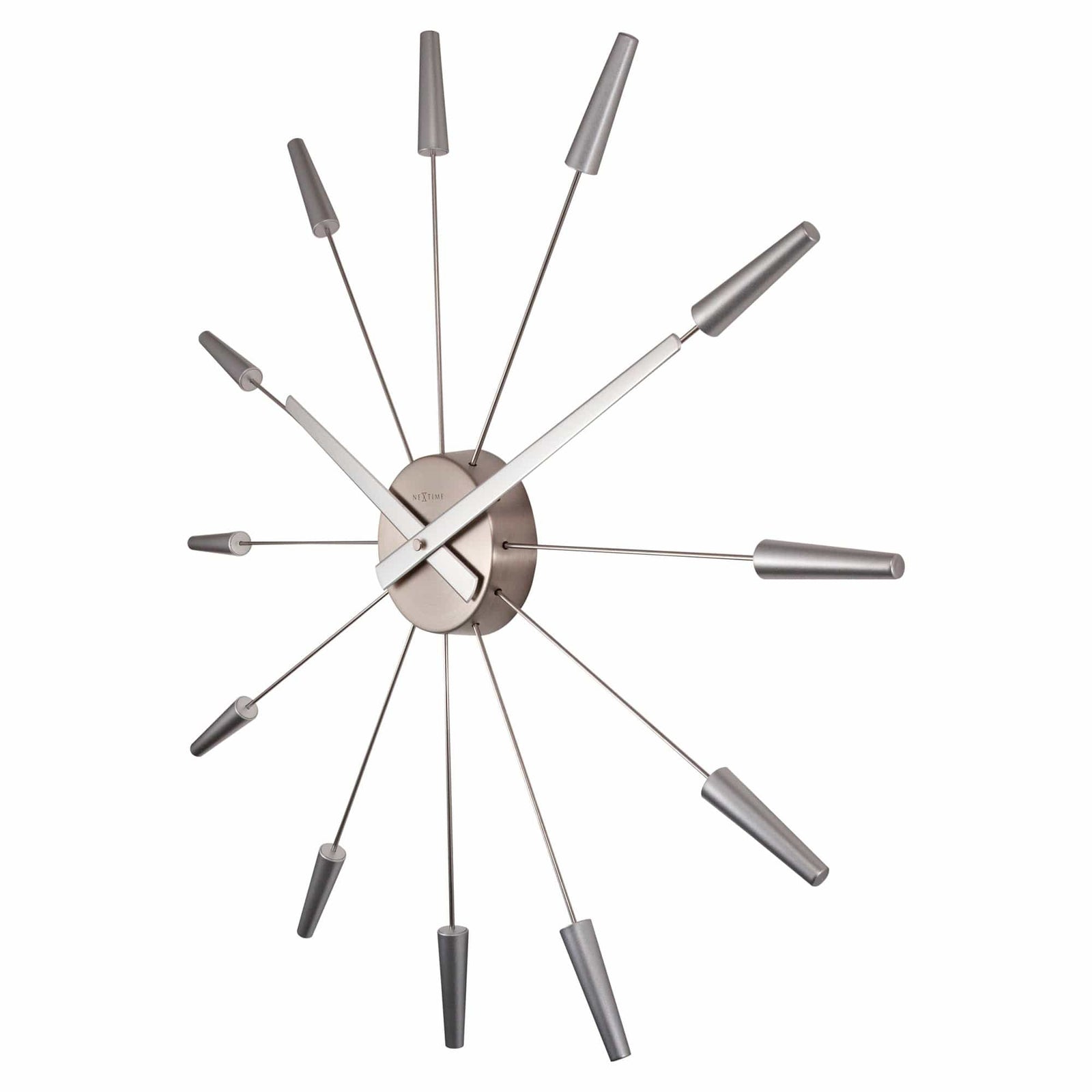 Wandklok Elegance, 30 cm, geluidsarm, zilver/grijs - Klok Wandklok Elegance, 30 cm, geluidsarm, zilver/grijs - Klok