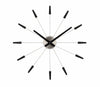 Front Picture 2610ZW,Plug Inn,Wall clock,Silent,Metal,Black ; #color_black