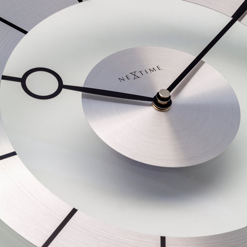 Wall clock -  31 cm - Metal - Glass - 'Retro'