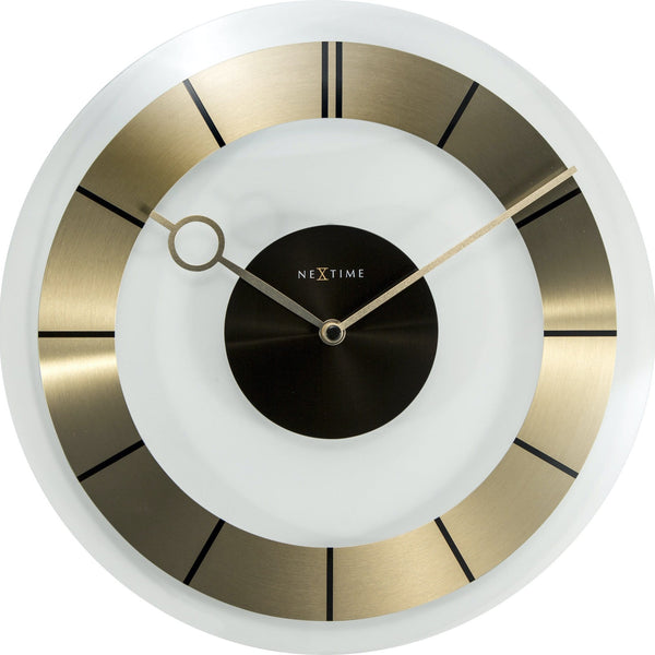 NeXtime - Wall clock - 31 cm - Aluminium - Glass - 'Retro'