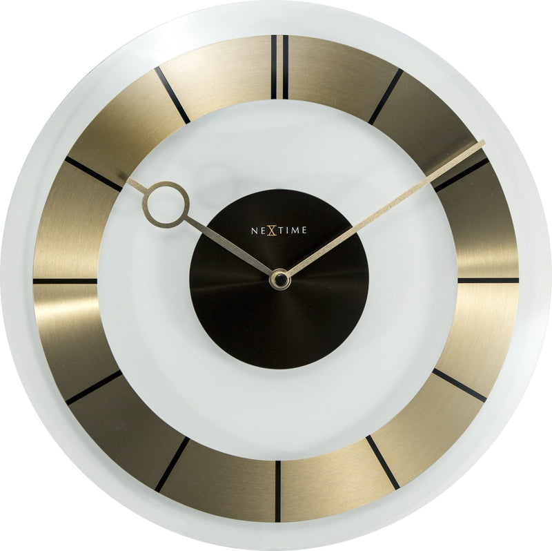 Front Picture 2790GO,Retro,Wall clock,Silent,Glass,Gold