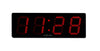Front Picture 3059,Big D,Wall clock,LED,Plastic,Black
