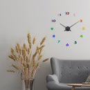 Wall clock - 48 x 3 cm - Aluminum - 'Small Hands'