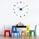 Wall clock - 48 x 3 cm - Aluminum - 'Small Hands'