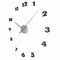 Wall clock - 48 x 3 cm - Aluminum - 'Small Hands'