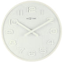 Front Picture 3096WI,Wood Wood Medium,Wall clock,High Torque,Wood,White,