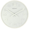 Front Picture 3096WI,Wood Wood Medium,Wall clock,High Torque,Wood,White,#size_35cm