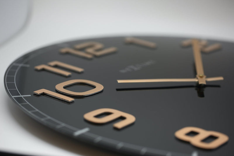 detail 3105BC,Classy Large,NeXtime,Glass,Black/Copper,