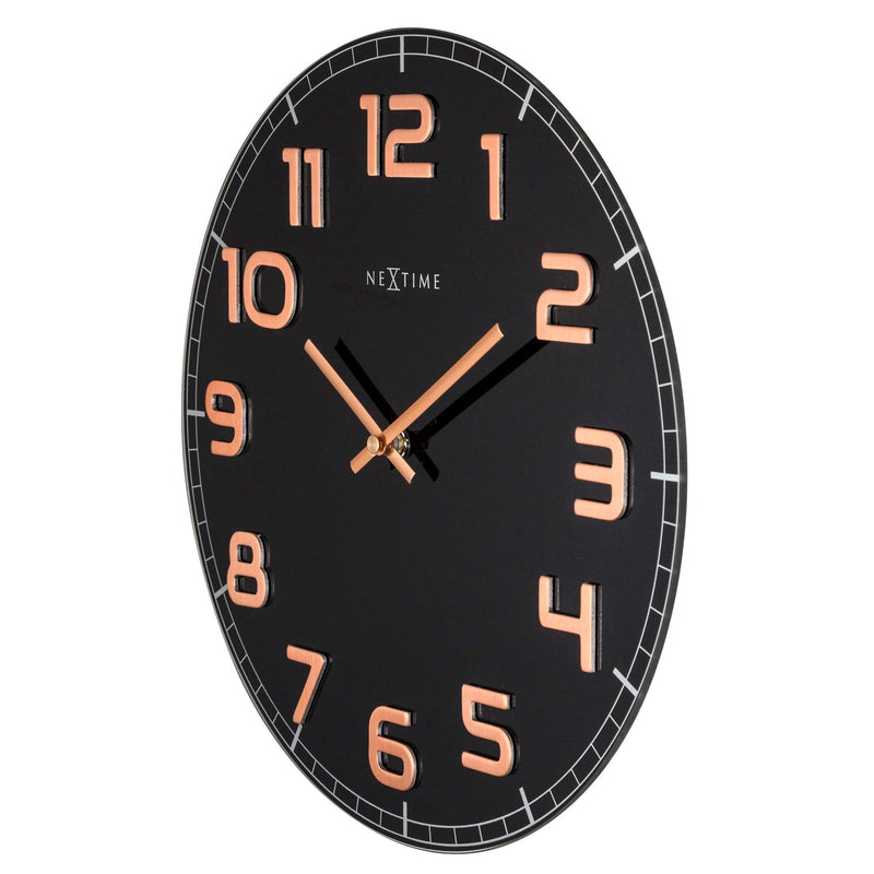 Wall clock - 50 x 3.5 cm - Glass   'Classy Large'