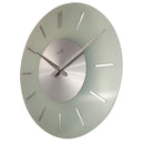 Wall clock -  40 cm - Frosted glass - 'Stripe Radio Controlled'