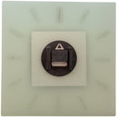 Wall clock - 40 x 40 cm - Frosted glass - 'Stripe Square Radio Controlled'