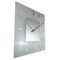 Wanduhr - 40 x 40 cm - Mattiertes Glas - 'Stripe Square Radio Controlled'