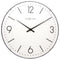 Front Picture 3157WI,Basic Dome,Wall clock,Silent,Glass,White