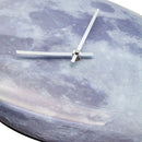 Wall clock -  35 cm  - Dome Glass - Glow-in-the-dark-  'Blue Moon dome'