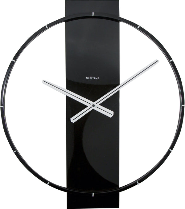 Front Picture 3195ZW,Carl,Wall clock,Silent,Wood,Black