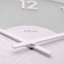 Wall clock -  50 cm - Wood/Glass - 'Frosted Wood'