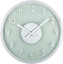 Front Picture 3205WI,Frosted Wood,Wall clock,Silent,Wood,White,
