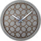 Front Picture 3212BR,Concrete Love,Wall clock,Silent,Resin,Dark Wood