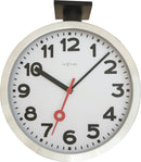 Front Picture 3217,Station Double,Wall clock,Silent,Aluminium,Aluminum