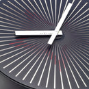 Horloge murale - 30 cm - Plastique - Horloge à mouvement - 'Motion Star - Red'