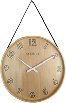 Front Picture 3234ZW,Loop Big,Wall clock,Silent,Wood,Black,