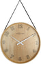 Front Picture 3234ZW,Loop Big,Wall clock,Silent,Wood,Black,