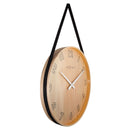Wall clock-  40 cm - Wood/Fabric -  'Loop Big'