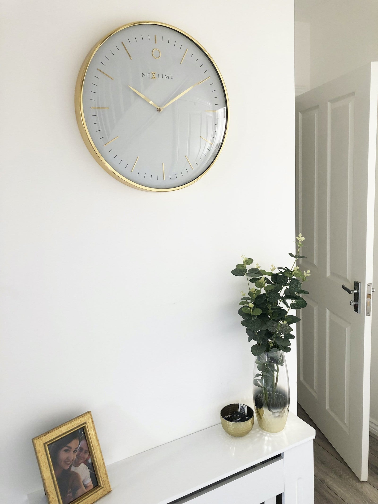 LENAUQ Stille metalen skelet wandklok, 47 cm Europese boerderij vintage klok met Romeinse cijfer, niet-tikkende batterij aangedreven hangende wandklok voor thuis keuken cafe hotel kantoor decor (goud LENAUQ Stille metalen skelet wandklok, 47 cm Europese boerderij vintage klok met Romeinse cijfer, niet-tikkende batterij aangedreven hangende wandklok voor thuis keuken cafe hotel kantoor decor (goud
