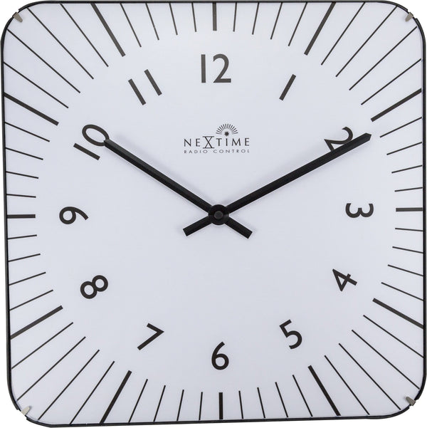 Front Picture 3240WI,Alex RC,Wall clock,Radio Control,Glass,White,#color_white