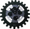 Front Picture 3241ZW,Moving Gears,Wall clock,High Torque,Acrylic,Black,