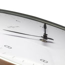 Wanduhr- 33 cm - Metall - Kuppelförmiges Glas- '60 Minutes'