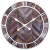 Front Picture 3245BR,Roman Vintage,Wall clock,Wood,Brown