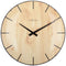 Front Picture 3249,Edge Wood Dome,Wall clock,Glass,Light Brown,