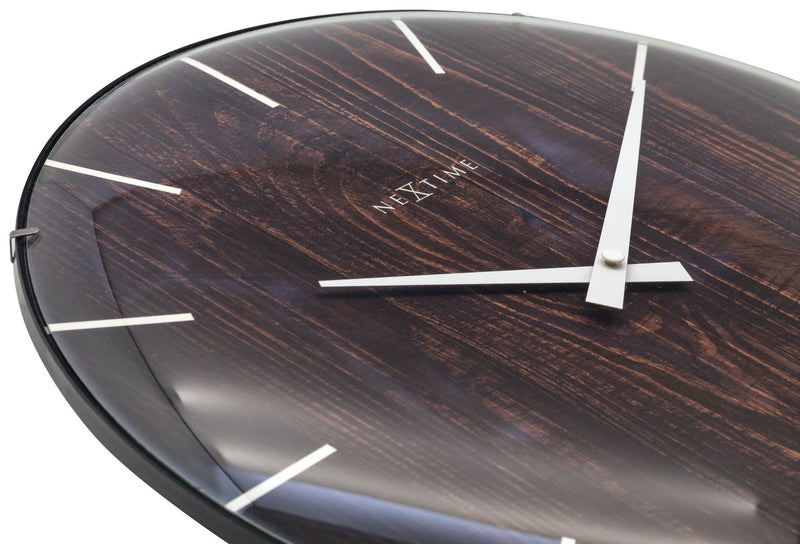 detail 3249BR,Edge Wood Dome,NeXtime,Glass,Brown,