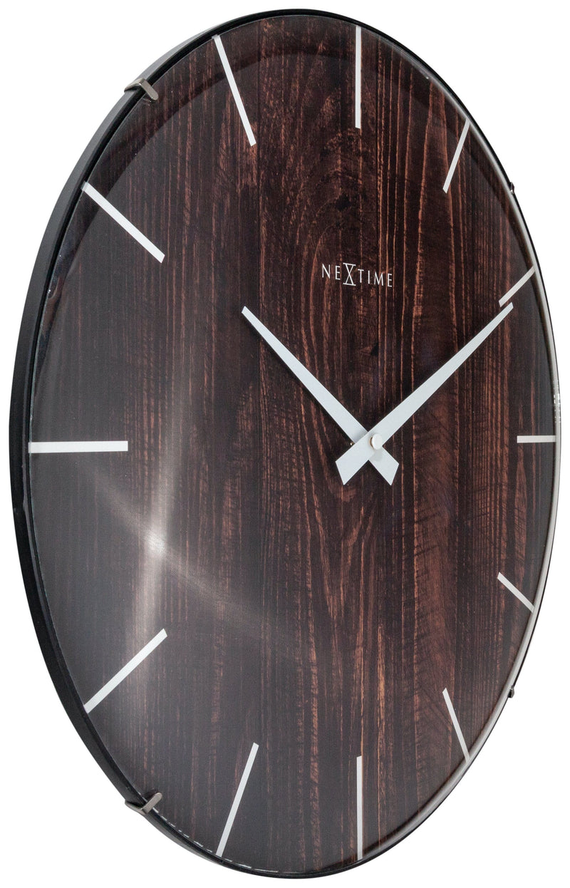 leftside 3249BR,Edge Wood Dome,NeXtime,Glass,Brown,