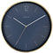 Front Picture 3252BL,Essential Gold,Wall clock,Metal,Blue,