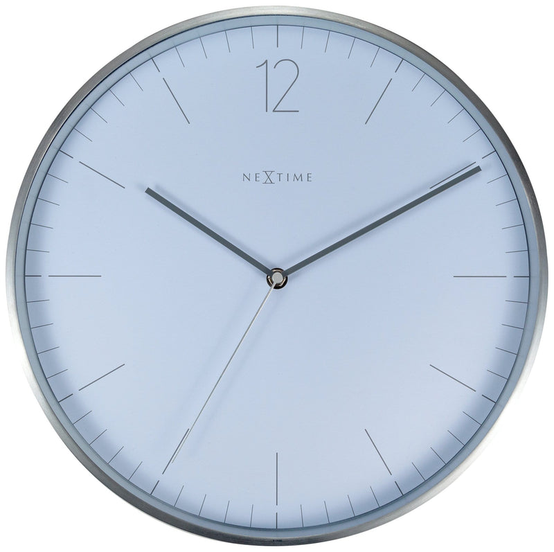 Front Picture 3254WI,Essential Silver,Wall clock,Metal,White,