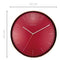 Große Wanduhr - Rot - Lautlos - 40cm - Metall/Glas -Essential XXL