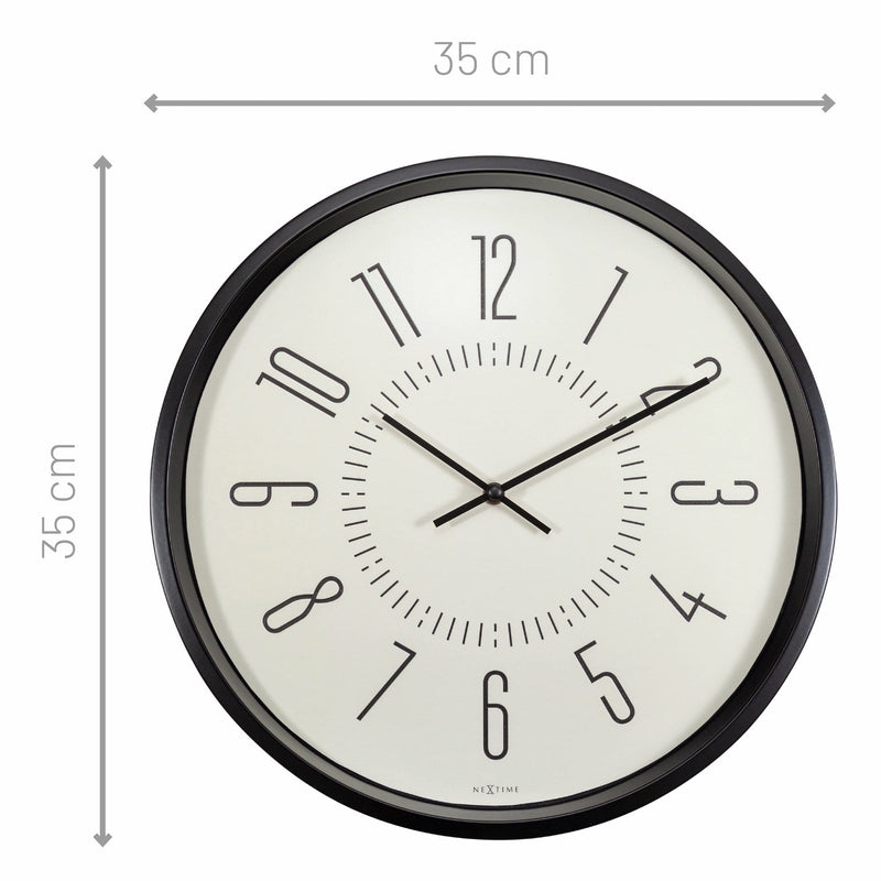 Horloge murale - phosphorescente - 35cm - Silencieuse - Luminous
