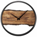 Wanduhr aus Holz - Stumm - 30cm - Holz/ Metall - Forest