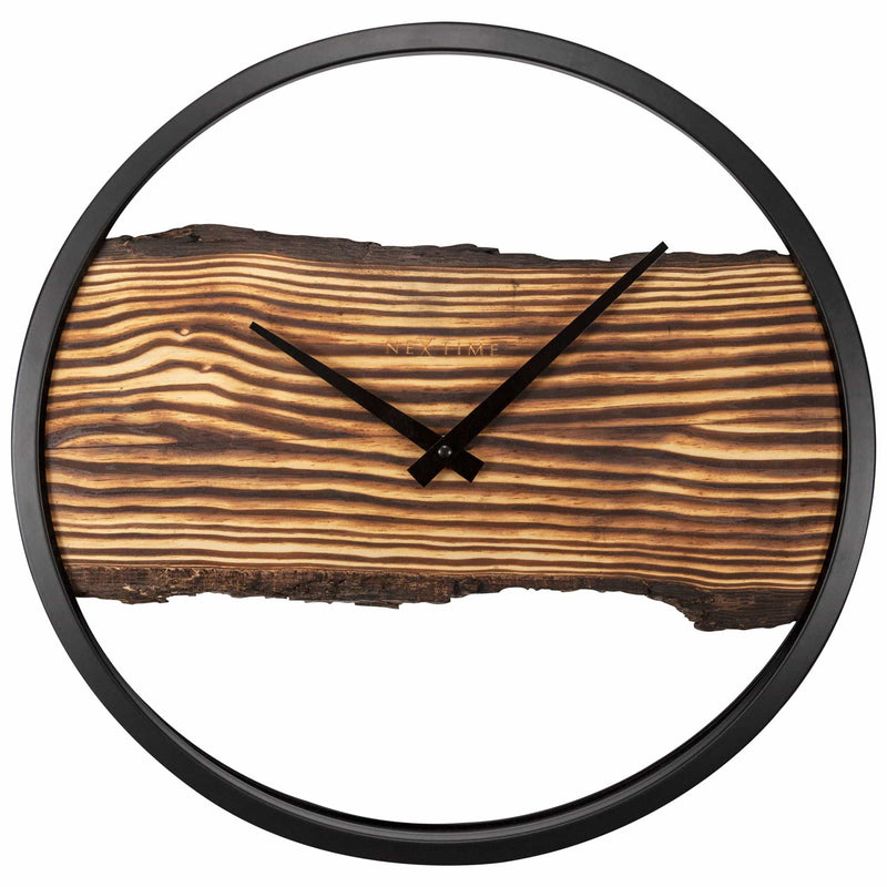 Horloge murale en bois - silencieuse - 30cm - bois/métal - Forest