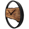 Wanduhr aus Holz - Stumm - 30cm - Holz/ Metall - Forest