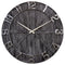 Large wall clock - 50cm - Silent - Black - Wood - Metal - "York" - NeXtime