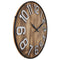 Large Wall Clock - 50cm - Silent movement- Wood - Metal - "Aberdeen" -NeXtime #color_brown
