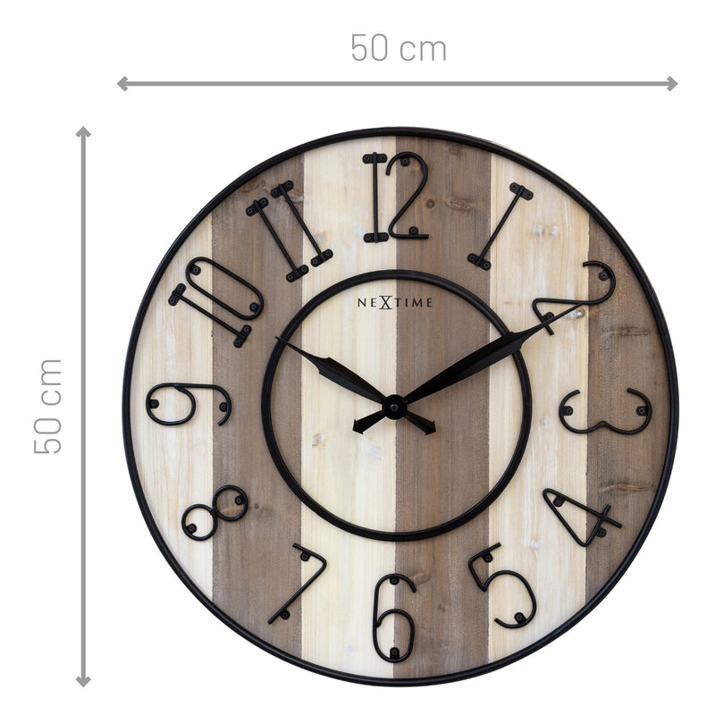 Riverdale - Wandklok Dean - Zwart - 50cm Riverdale - Wandklok Dean - Zwart - 50cm