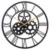 Roman Wall Clock - 50cm - Silent - Large  - Metal - "Birmingham" - NeXtime -#Color_black