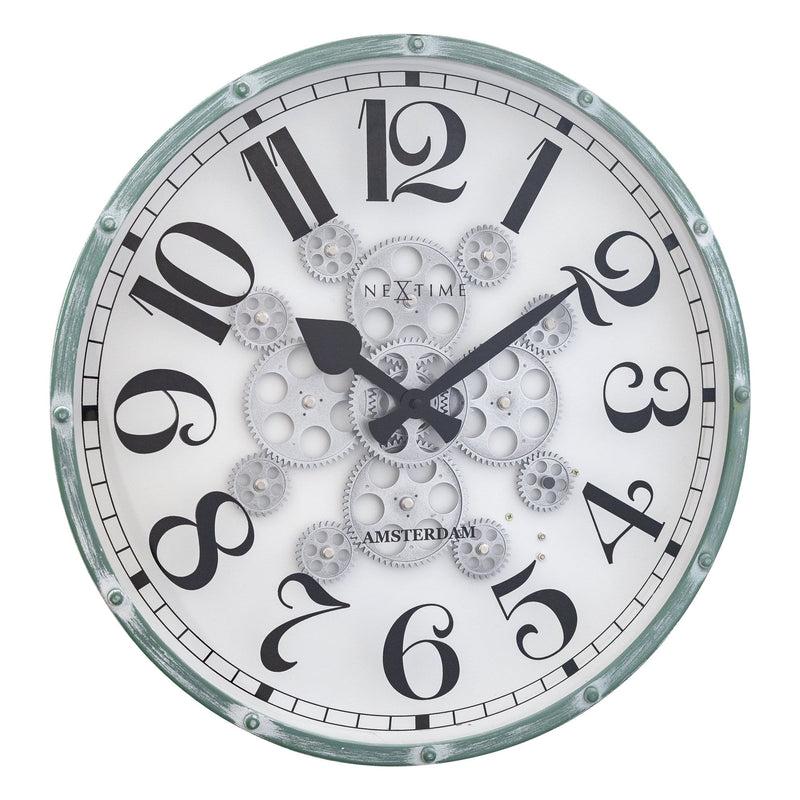 Uhr mit beweglichem Zahnrad - 50cm - "Henry"