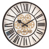 Moving Gear Clock - White - Large Wall Clock - 50cm - "William" - NeXtime #color_white